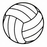 Volleyball Clip Outline Drawing Clipart Traceable Cliparts Drawings Small Draw Vector Sand Library Clipartix Cartoon Bucket Bird Clipartmag Visit Computer sketch template