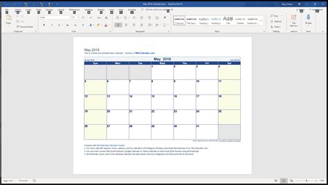 top place  find  calendar templates  word