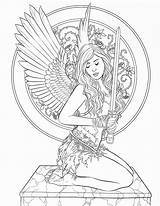 Selina Pagan Fenech Colouring Tattoo Soldes Ausmalen sketch template