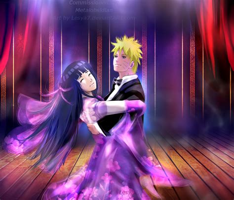 commission naruto x hinata dancing valse by lesya7 on deviantart