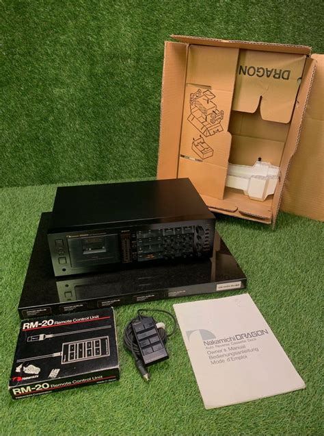 nakamichi dragon tape remote rm 20 ovp kassettendeck near mint in