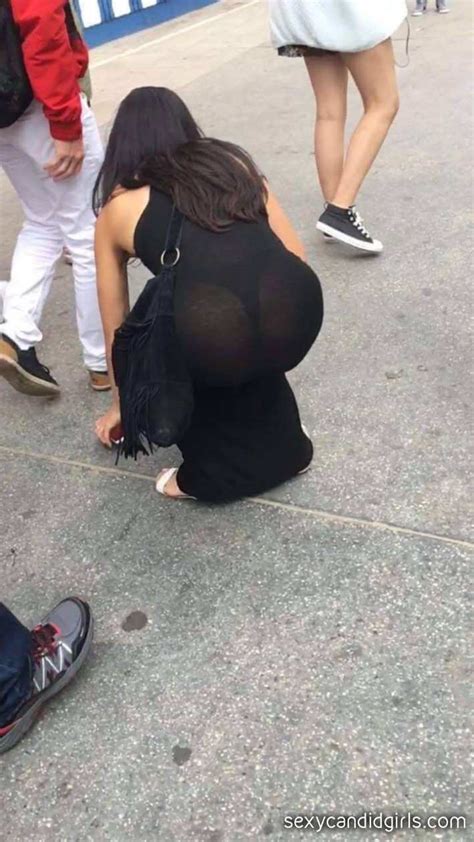 see through long dress showing black thong sexy candid girls with juicy asses