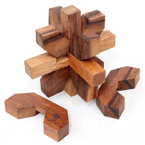 wooden puzzles wood brain teasers  puzzles