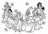 Doodle Disney Princesses sketch template