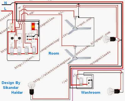 wiring diagram wire  room  washroom  home wiring