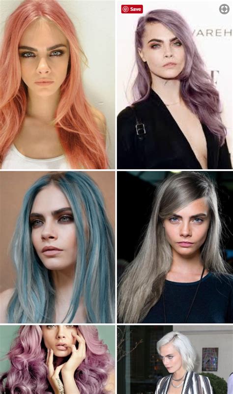 Cara Delevingne Hair Styles Throughout The Years Peach