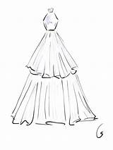 Sketch Prom Paintingvalley Kleider Kleid Schizzi Step Disegni Debuttante Vestito Skizze Skizzen sketch template