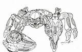 Beast Rampage Mech X4 Crab Tfw2005 sketch template