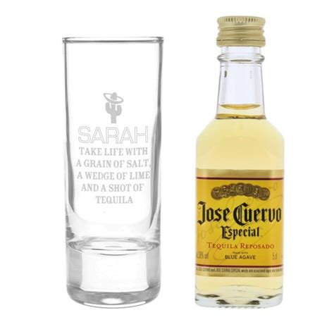 personalised tequila shot glass  miniature tequila shot glasses