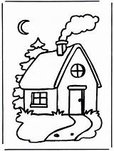 Coloring Pages Cottage Cabin Colouring Log Clipart Kids Little Popular Toys Advertisement sketch template