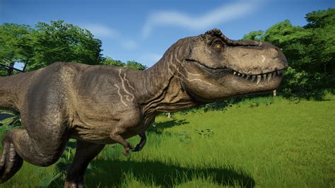 jurassic world rexy skin at jurassic world evolution nexus mods and