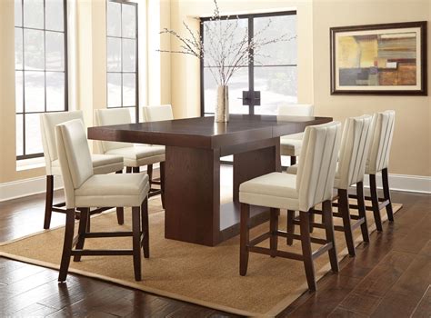 antonio extendable rectangular counter height dining room set