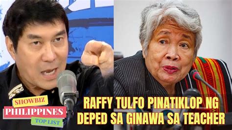 Teachers Nationwide Up In Arms Vs Raffy Tulfo