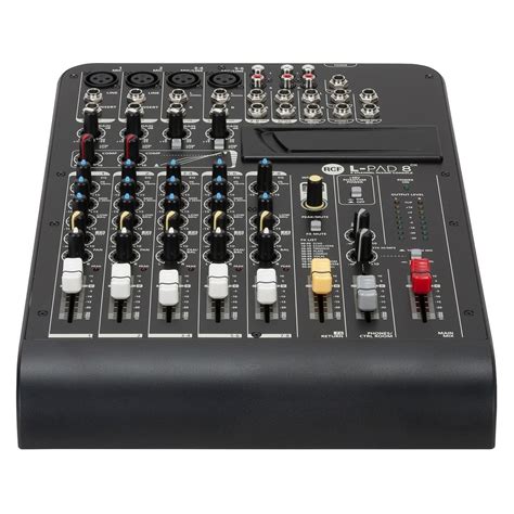rcf audio lpadcx  channel analog mixer  gearmusiccom
