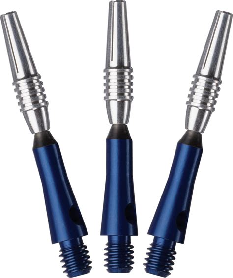 viper  gld products    spinster aluminum dart shaft short blue  pack shafts