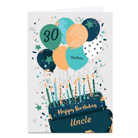 buy personalised birthday card balloons and cake any recipient for gbp