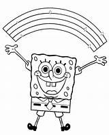 Spongebob Esponja Happy Topcoloringpages Desenhar Próximo Voltar sketch template