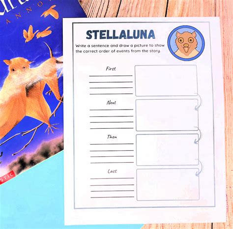 printable stellaluna sequencing worksheet