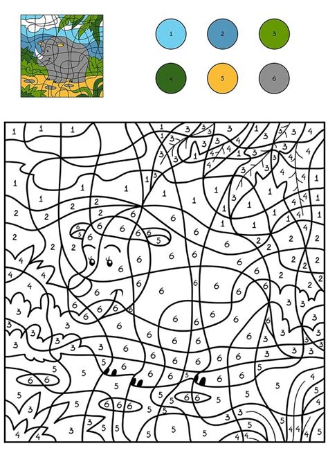 color  number printable coloring pages coloring books