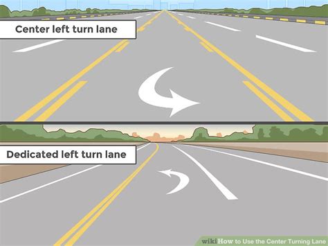 ways    center turning lane wikihow