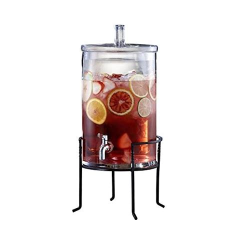 Jay Import 210947 Gb Style Setter Glass Beverage Dispenser With Stand 2
