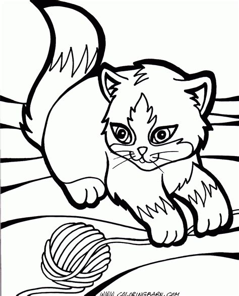 cat  kitten coloring pages animal coloring pages kittens coloring