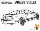 Coloring Mustang Shelby Ford Gt Car Pages Colouring Cars Kids 2008 Boys Yescoloring Fierce Book sketch template