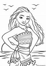 Coloring Pages Moana Disney Printable Sheets Colouring Princess Info Cartoon sketch template