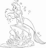 Mewarnai Putri Ariel Duyung Tombol Silakan Mendownload Klik Princesas sketch template