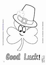 Luck Coloring Good Pages Patrick Getcolorings Shamrock Color Getdrawings sketch template