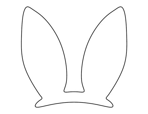 printable bunny ears template printable word searches