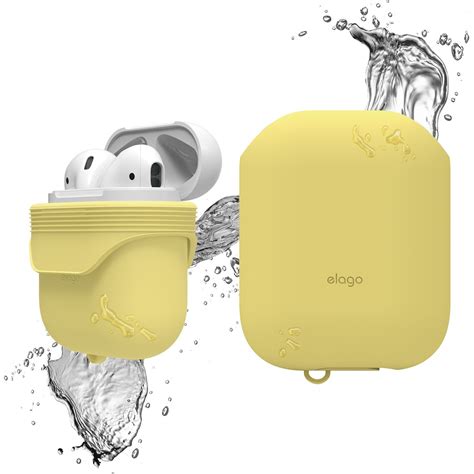 airpods waterproof case creamy yellow elago slg design