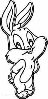 Coloring Bugs Bunny Baby Wecoloringpage sketch template