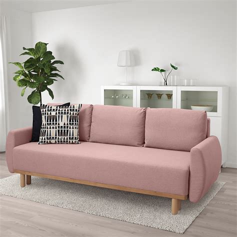 grunnarp  seat sofa bed pink ikea