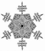 Coloring Snowflake Adult Intricate Pages Adults Christmas Favecrafts Mandala Color Choose Board sketch template