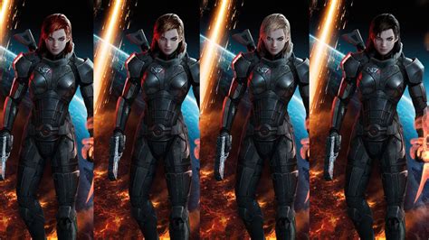 You Picked Femshep S Look Now Pick Her Hair Colour