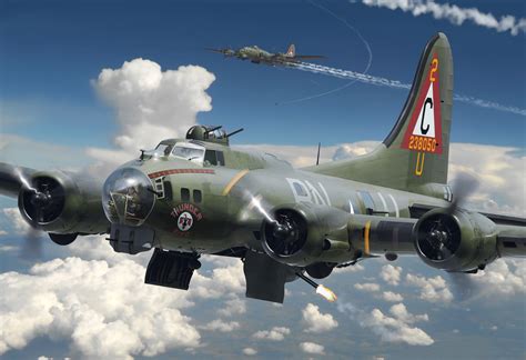 art airplane boeing   flying fortress flying fortress  american  metal heavy