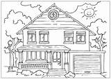 Ausdrucken Malvorlage Fenstern Vielen Häuser sketch template