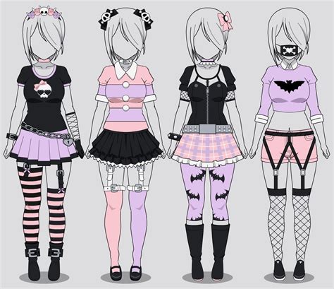not mine using as reference thanks grunge outfits anime outfits cute