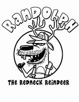 Coloring Pages Redneck Randolph Reindeer Hillbilly Kleurplaten Getdrawings Template Getcolorings sketch template