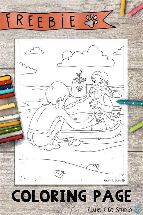 beach coloring page freebie coloring pages beach coloring pages color