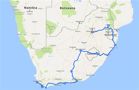 south africa road trip ultimate itinerary  route   world