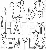 Year Greetings Coloring Pages sketch template