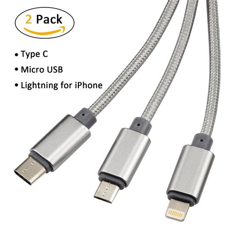 multi usb charging cablenexcable pack ft    multiple usb charger cable charging cord