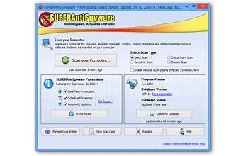 SUPERAntiSpyware Database Definitions Update screenshot #6