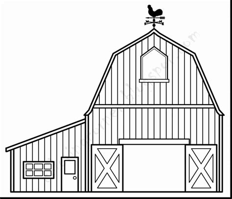 classic barn coloring page  printable coloring pages  kids