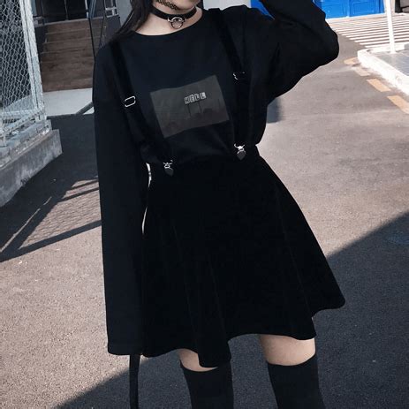black braces skirt se korean fashion fashion korean fashion trends