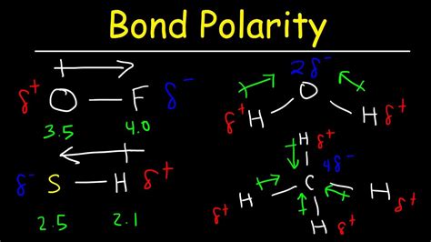 bond polarity electronegativity  dipole moment chemistry practice problems youtube