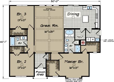 north carolina modular home floor plans covington  ranch modular home floor plans floor
