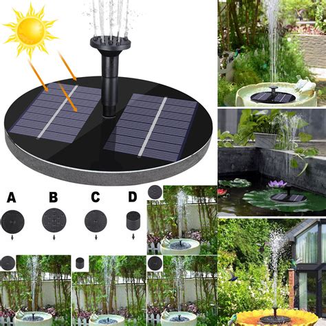 lh solar water fountain water pump tsv vw submersible water pump kit solar panel kits